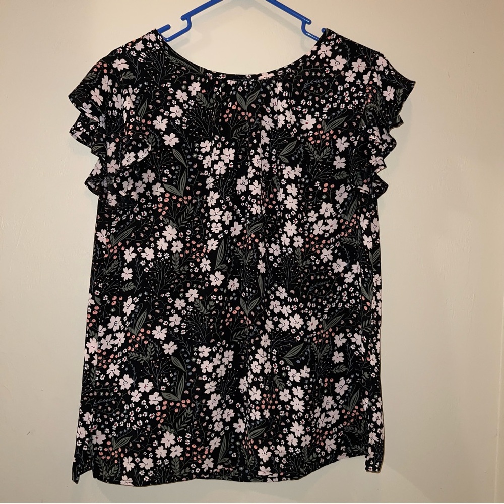 Loft Floral Silky Top